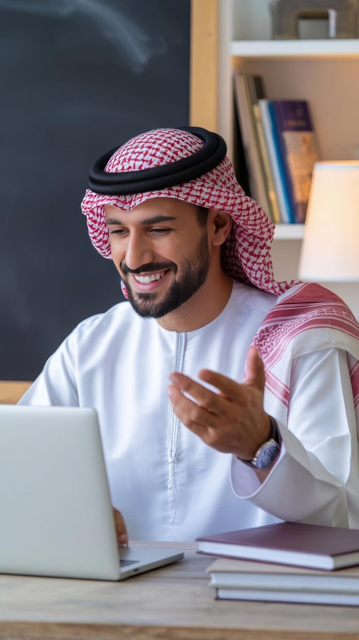 Student holding books