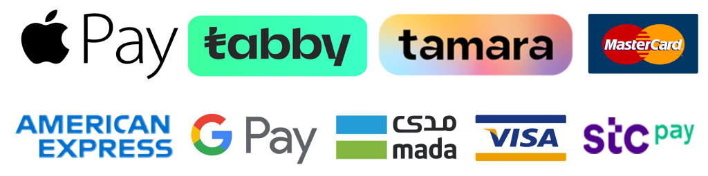 وسائل الدفع التالية 