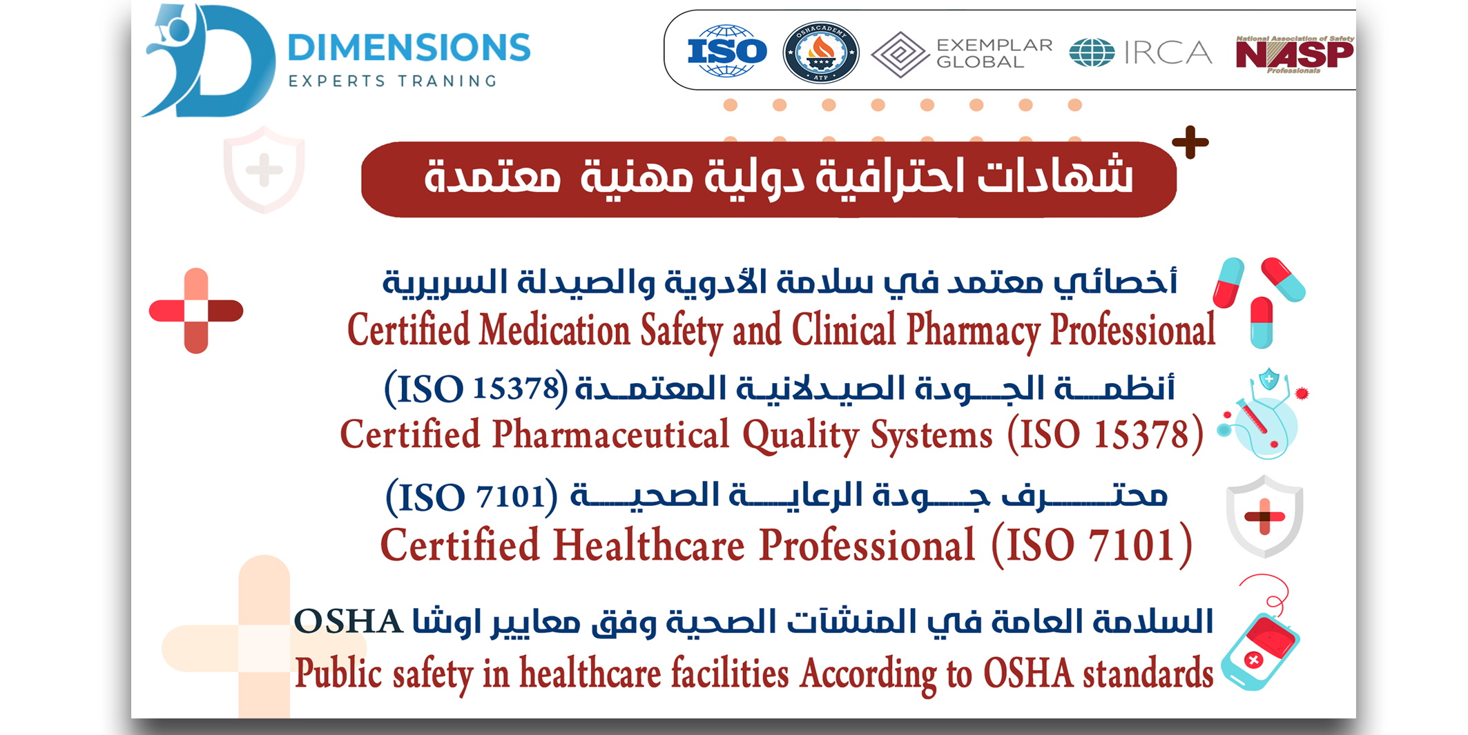 سلامة الأدوية و الصيدلة السريرية و الجودة الصيدلانية ISO15378